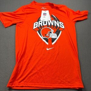 Nike Cleveland Browns Dri-FIT Shirt Youth Size L 14/16 Orange 9Z1B7NA34-BRW